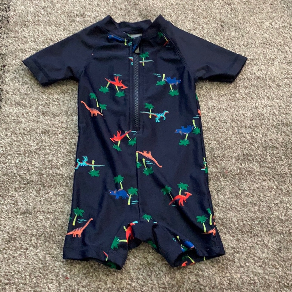 12-18M baby dinosaur rash guard swim outfit